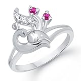 V. K. Jewels Beautiful Mayur Rhodium Plated Ring For Girls- Fr1228R [Vkfr1228R] RS.151 (82.00% Off) - Amazon