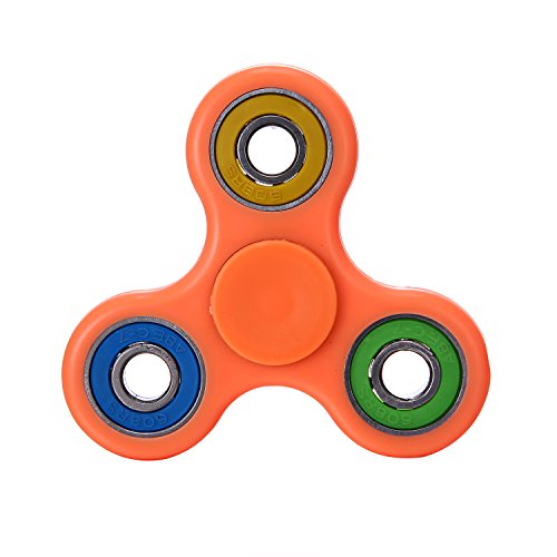 Rinhoo Hand Spinner Fidget Tri-Spinner Toys With Ceramic Bearing Perfect For ADD, ADHD, Anxiety, and Autism Adult Children (Orange) Rinhoo Hand Spinner Fidget Tri-Spinner Toys With Ceramic Bearing Perfect For ADD, ADHD, Anxiety, and Autism Adult Children (Orange)