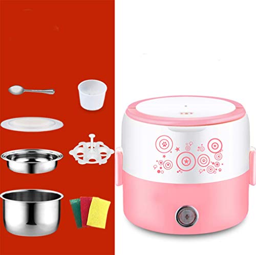Preisvergleich Produktbild Elektrische Lunchbox, Plug-in-elektrische Heizung isolierte Lunchbox, große Kapazität 2-3 Personen Edelstahl-Automatik Reiskocher,A