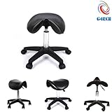 G4RCE® Saddle Massage Chair Adjustable Stool Spa Beauty Manicure Therapy Tattoo Hairdressing Salon