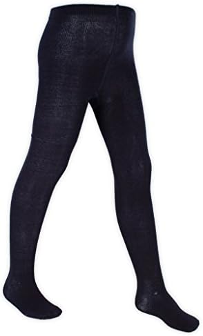 Nifty Girls School Tights Plain Rich 7 Colours Ages 3 4 5 6 7 8 9 10 11 12 13 (4-5 Years, Navy)