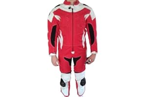 BI ESSE - MINIMOTO Kinderanzug aus Leder und professionellem Stoff, komplett mit CE-Protektoren