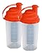 Produktbild Athleticsfood Eiweiß-Shaker (rot) Double Pack inkl. Schlagsieb