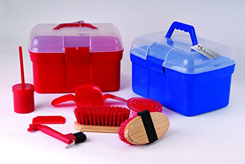 Shorefields Harlequin Kit de pansage complet avec boîte de transport et 7 accessoires