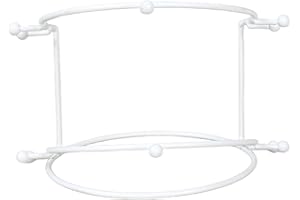 Harilla Support de diadème de mariage, Support pour couvre-chef, décor en métal, Support de princesse, présentoir de diadèmes pour femmes, vitrines, Blanc 2 niveaux