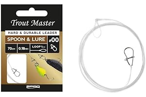 ‎TROUT MASTER Trout Master Spoon & Lure Leader Vorfach (6 Vorfächer) - Gebundenes Vorfach, Snap, fertig Vorfach