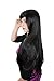Produktbild Cosplayland C332 - 80cm glatt super natürlich und dicht Theater Alltag glatt Perücke Wig - Schwarz