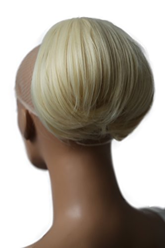 PRETTYSHOP Up Do Hair Bun Topknot Knot Scrunchy Scrunchie Hair Piece Pony Tail Elegant Lovely (platinum blonde 88/613)