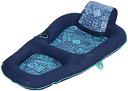 QWHKG Inflatable Floating Bed Lounge Chair Floating Row Swimming Ring Swimming Water Cushion And Air Bed Swimming Ring Double Floating Bed Mismatch Water Pump Swimming Equipment