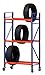 Produktbild Reifenwagen Reifenregal, 2m hoch, 3 Ebenen, verschiedene Breiten und Tiefen (120/204/50cm- B/H/T)