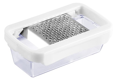 Fackelmann 45431 Muskatreibe rostfrei mit Behälter, 10 x 6 cm