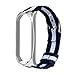 Produktbild Mamum Luxuriöses Nylon-Metallarmband-Segeltuchsportgurtband für Xiaomi Mi Band 3 (Silber)