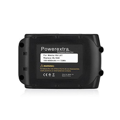 Powerextra 18V 4000mAh Li-ion Ersatzakku für Makita BL1815 BL1830 BL1840 BL1850 - 6