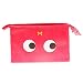 Generic Big Eyes Makeup Toiletry Bag Multifunction Storage Pouch Case Travel Bag - rose red RS.210.00