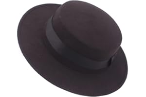 BAMBOOPACK Moderno sombrero fedora, sombrero clásico y elegante tipo panamá de mezcla de algodón con ala plana, sombrero de jazz con cinta