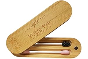 YOUR VIP SKIN® - 2 x Cotton Fioc Riutilizzabile - Cotton Fioc Biodegradabili - Cotton Fioc Orecchie - Cotton Fioc Bamboo - Cotton Fioc Riutilizzabili - Cotonfioc Riutilizzabili - Cotonfioc Bamboo