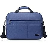 JAKAGO Laptop Bag 13.3 15.6 17.3 inch Computer Messenger Shoulder Bag Water Resistant 360° Shock-proof large Laptop Briefcase for Macbook Air Macbook Pro Tablet HP (15.6 inch, Blue)