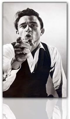 Country Icon Wall Picture Johnny Cash Johnny Cash 60x90 cm) Musician Country Picture XXL Cheap & Modern Picture on Canvas and Stretcher Frame, the Current Decoration Trend of 2011. Modern Art Pics in high quality original art print – Picture Style Photo as Picture. A new generation eye-catcher for young and old.
