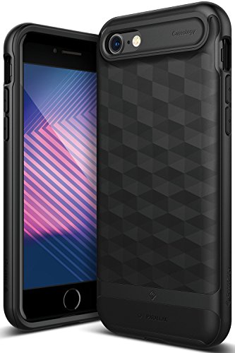 Caseology Funda iPhone 7 Funda iPhone 8 Serie Parallax Proteccion
Delgada Agarre Texturizado y Diseno geometrico Negro Mate - Matte Black
para Apple iPhone 7 2016 iPhone 8 2017