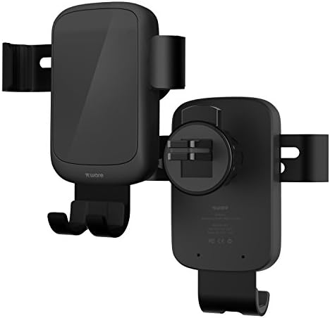 Piware One Hand Operation Wireless Car Mount Charger, Gravity Auto Lock, Fast Charging for iPhone X/8/8 Plus, Samsung Galaxy S9/S9 Plus/S8/S7, Note 8/5 &amp; Qi Enabled Devices