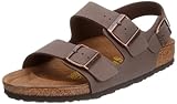 birkenstock milano weichbettung Birko-Flor Birkenstock Unisex-Erwachsene MILANO Knöchelriemchen, Braun (MOCCA), 42 EU