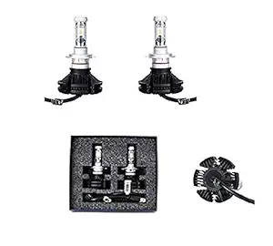 Kardeck 3x Car Headlight/Fog Lamp LED Bulb with Temperature Films (50W, 6000LM) White (H1)