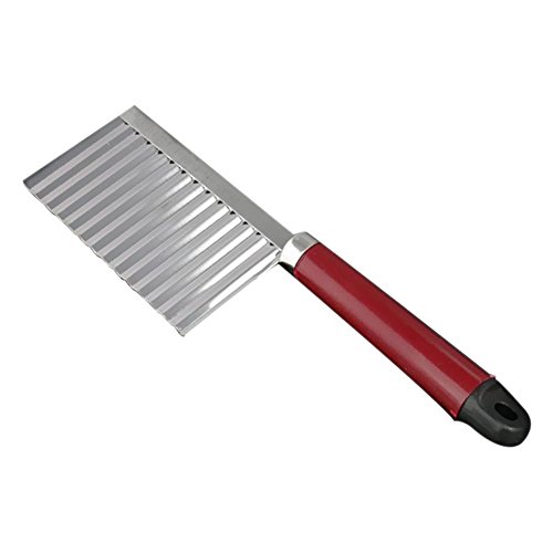 Chips Cutter - TOOGOO(R) Edelstahl Pommes Messer Chips Cutter Wellen-Schneider