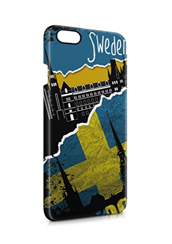 3D iPhone 5 5s Schweden Fussball Fahne Flipcase Tasche Flip Hülle Case Cover Schutz Handy