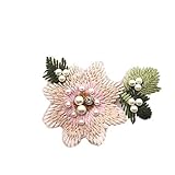 Material: hilo de bordar, tamaño: 10 cm * 11 cm; Sew parche aplicaciones de bricolaje artesanía de moda Ropa decoración