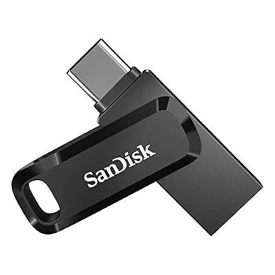 SanDisk Clé USB à double connectique SanDisk Ultra Go pour les appareils USB Type-C, 64 Go