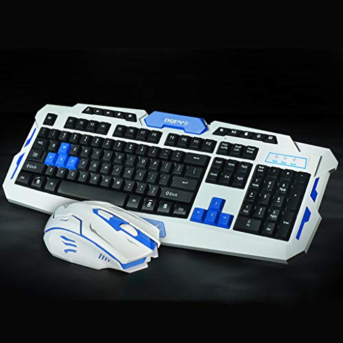 L&Y Gaming-Tastaturen Spiel Tastatur Wireless Maus Office Tastatur PVC Panel Tastatur Internet Tastatur 104KEY Tastatur Laptop Desktop PC