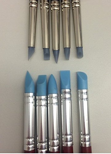 dekofee Silikon Modellierpinsel fein 5er Set - 4