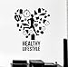 Produktbild Finloveg Gesunder Lebensstil Wandtattoos Run Runner Wandaufkleber Für Gym Cardio Sport Aufkleber Dekoration Abnehmbare 42X50 Cm