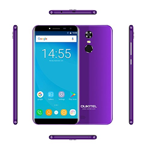 Smartphone Cellulare senza contratto, Oukitel C8 3G Dual SIM Quad Core Android 7.0 telefono Phone ,5,5 pollici 18: 9 rapporto cornice Touch Screen Phone con Fingerprint Sensor, 13MP/MP, GB RAM + GB R