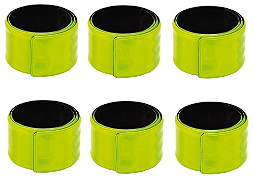BUSDUGA Reflektorbänder 6er Set / Schnappband - Schutz und Sicherheit im Straßenverkehr