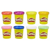 - Hasbro- PLAYDOH Pack 8 Botes, (E5062)