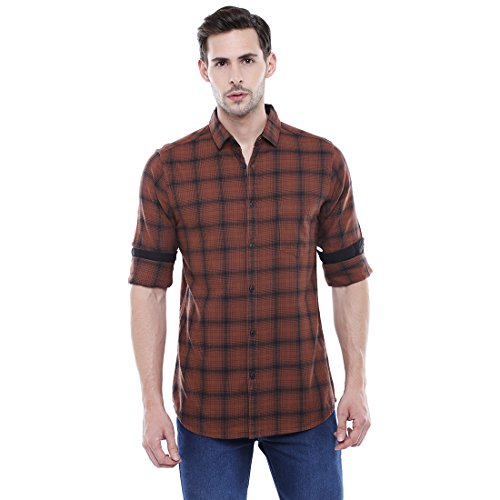Dennis Lingo Mens Checkered Khaki Slim Fit Casual Shirt RS.679 (73.00% Off) - Amazon Dennis Lingo Mens Checkered Khaki Slim Fit Casual Shirt RS.679 (73.00% Off) - Amazon