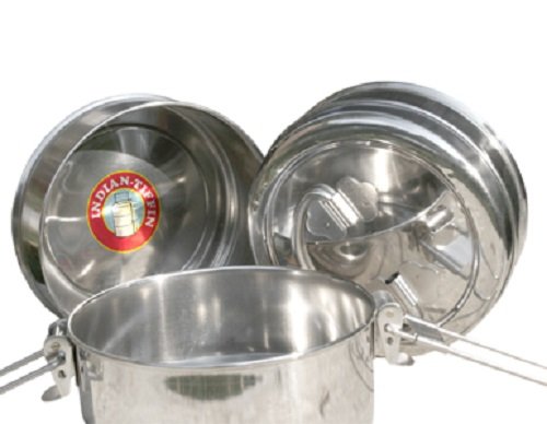 3-Tier Stainless Steel Indian-Tiffin (medium) - 2