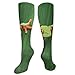 Produktbild Unisex Highly Elastic Comfortable Knee High Length Tube Socks,Cute Red Eyed Frog Between Exotic Macro Big Leaves Wild Nature Night Animal Vivid Colors,Compression Socks Boost Stamina,Green
