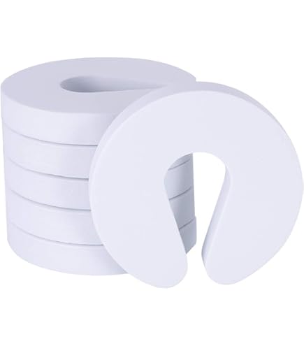 SAFELON Baby Türstopper 2er Set - Kindersicherer Türhalter Gegen Eingeklemmte Finger (Weiß)