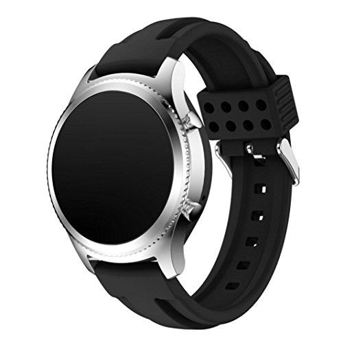 Fr Samsung Gear S3 Classic Transer Ersatz Uhrenarmbnder Fashion Silikon Uhrenarmband Armband fr Uhren Lnge: 140- 251mm (schwarz) Fr Samsung Gear S3 Classic Transer Ersatz Uhrenarmbnder Fashion Silikon Uhrenarmband Armband fr Uhren Lnge: 140- 251mm (schwarz)