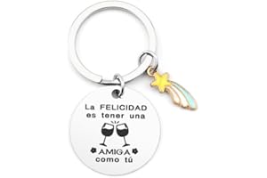 TWIDELS Llavero Amiga Amigo Regalo Amiga Amigo Cumpleaños Regalos para Amigas Amigos Regalos Originales para Mujer Regalos Personalizados para Amigas Amigos Jovenes Regalo del Dís de la Amistad