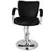 Produktbild warmiehomy verstellbar Relaxsessel Beauty Salon Barber Sessel Profi Friseur SPA Bürostuhl PU Leder SCHWARZ (rund)