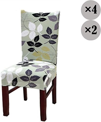 Zedear Super Fit Stretch Removable Washable Chair Protector Cover Seat Slipcover Set (home, 4)