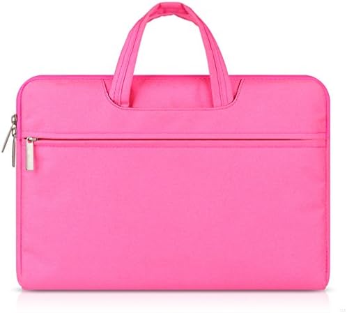 G7Explorer Water-resistant Laptop Sleeve Case Bag Portable Computer handbag For Apple Macbook Air and other Notebook 11.6 inches Pink