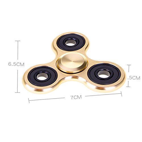 First2savvv idget Spinner Fidget Hand Finger Spinner Spin Widget Focus Spielzeug Stress Hohe Geschwindigkeit Superb Aluminium Lager Fidget Toy Tasche desktoy – Drehzahl-1 – 3 Minute – Perfekt für Angst Kinder für Erwachsene + Stoff für reinigen tl-syc - 5
