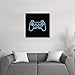 Produktbild E-Den® 3er-Set Wandbild, 3 Neon-Gaming-Controller auf Leinwand – Videospiel-Wandbild, ideal für Spielzimmer, Männerzimmer, Jugendliche, canvas, Stil 3, 30 x 30 cm