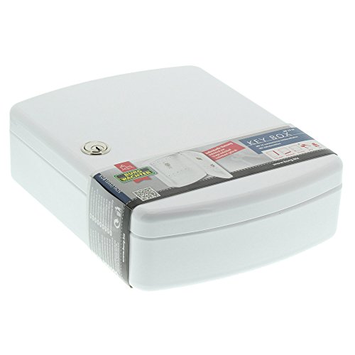 BURG-WÄCHTER, Schlüsselbox, 24 Haken, Stahlblech, Höhe: 255 mm, KB 24 W, Weiß - 7