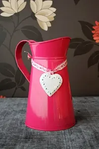 Elan Metal Amphora Pitcher Of Love (20.5 X 20.5 X 27 cm, Pink)