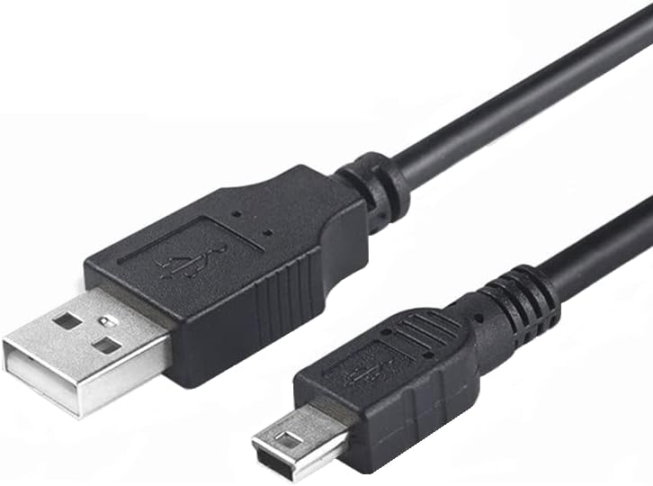 Universal Charging Cable for PS3 console, USB 2.0 Type A to Mini B Cable, Mini Charging Cable, Dash cam cable, MP3 Player, Digital Cameras, USB A to USB B 1.5m long